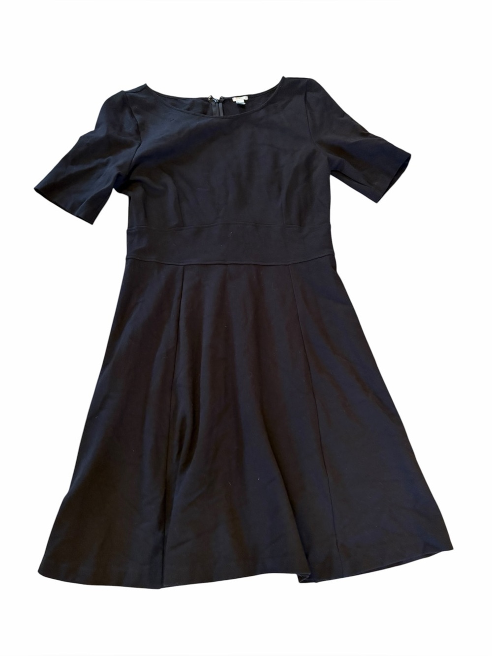 J. Crew Classic Black Fit & Flare Dress